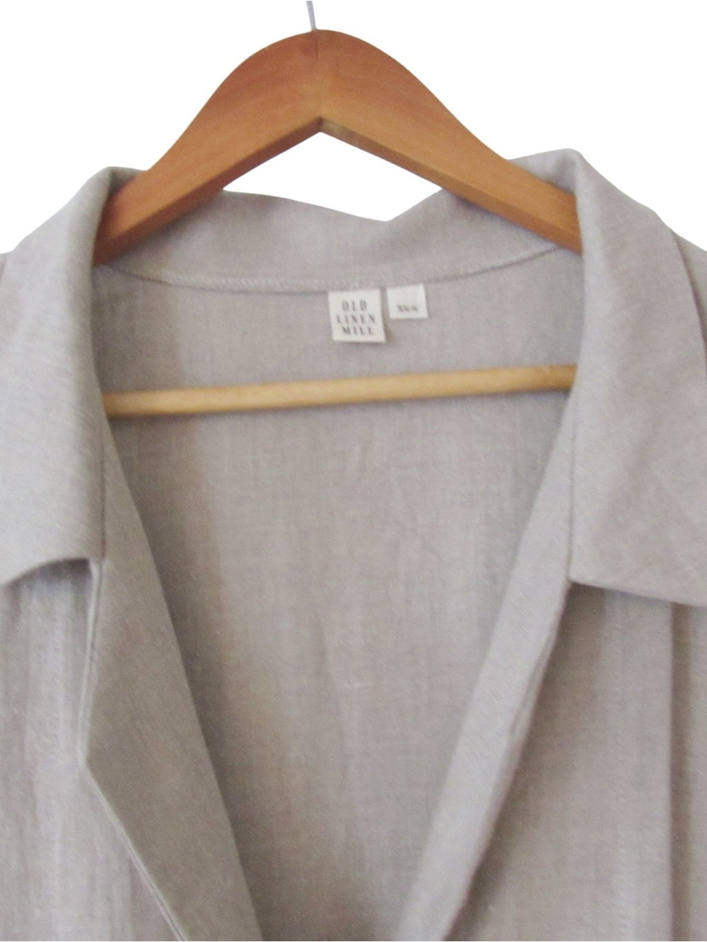 Old Linen Mill Linen Jacket XS/S Relaxed Oversized Boxy Pockets Lagenlook - Picture 2 of 9